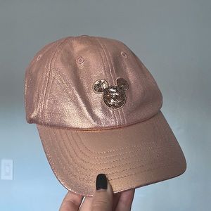 Rose Gold Mickey Sequence hat